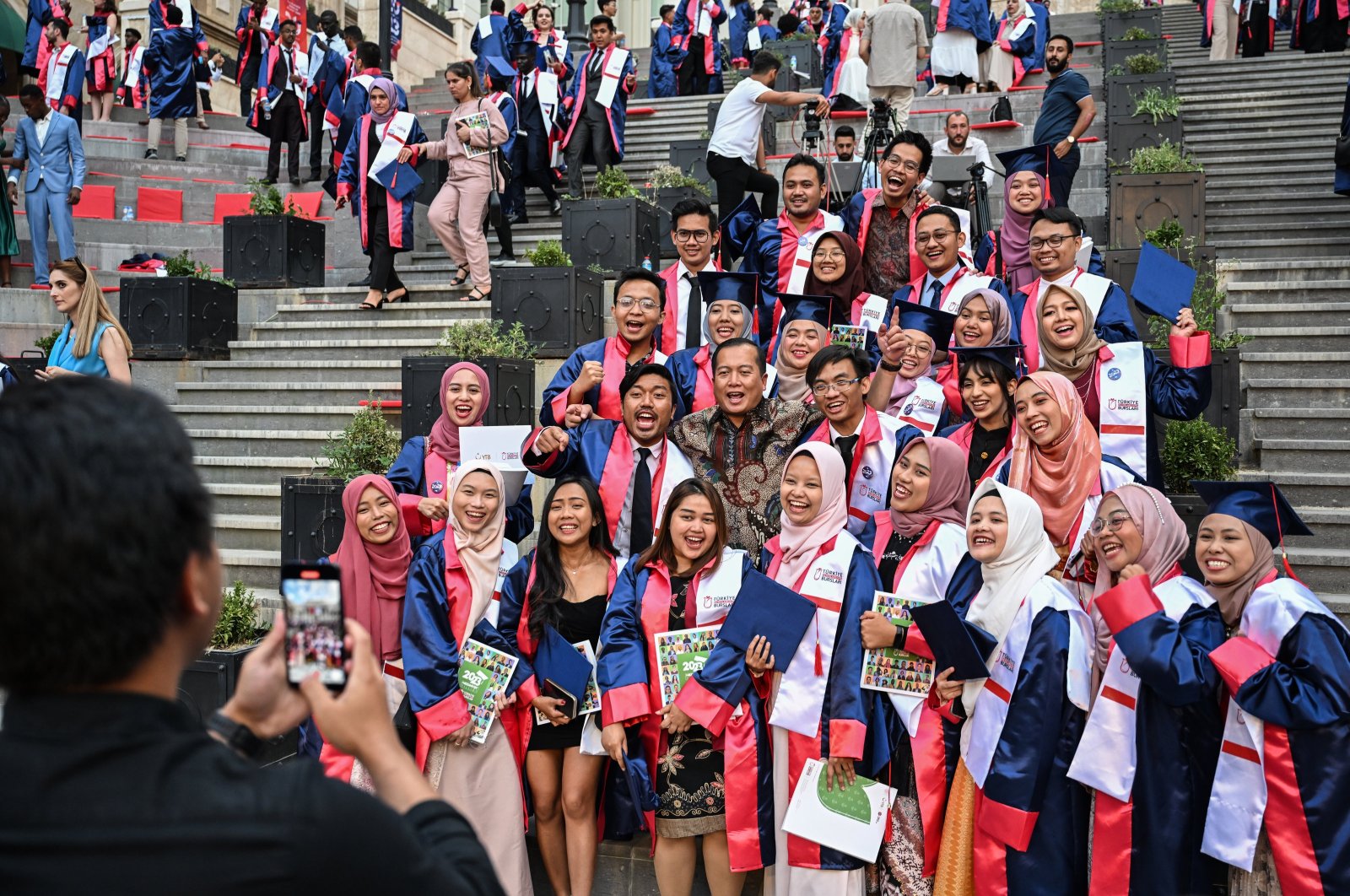 Students attend the graduation ceremony, in Ankara, Türkiye, July 27, 2023. (AA Photo)