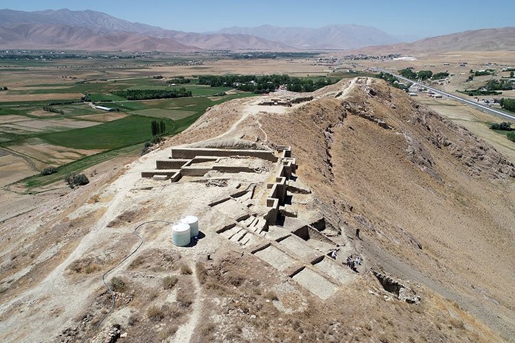 The excavations in Çavuştepe Castle suggest that the Urartians constructed special support walls to safeguard the fortress against earthquakes, Van, Türkiye, Aug. 6, 2023. (AA Photo)